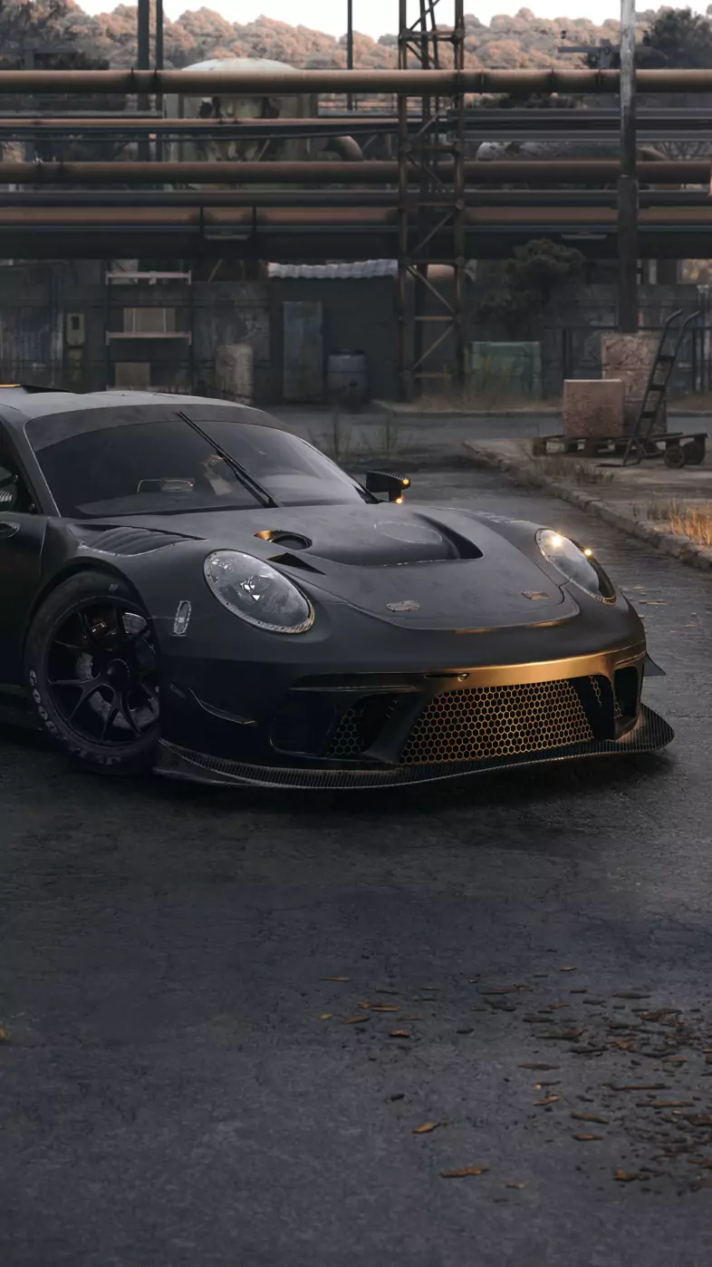 porsche gt warehouse car wallpaper