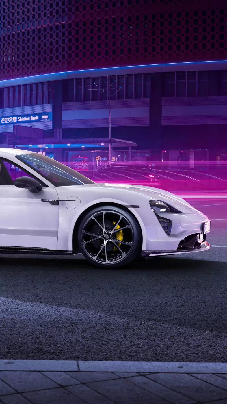 porsche taycan aerokit car wallpaper