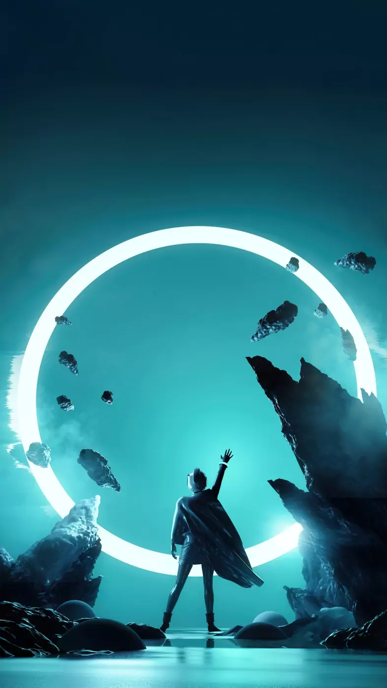 power in circle wallpaper