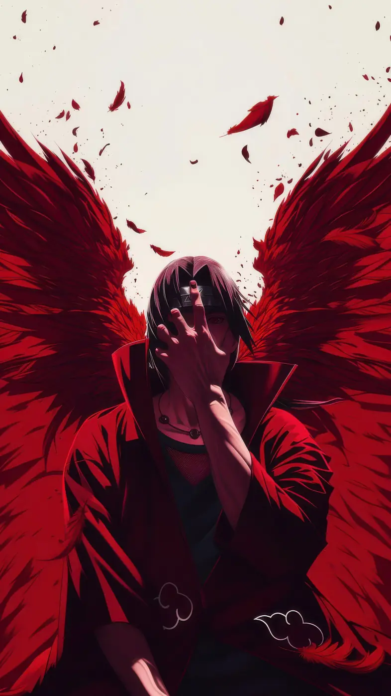 power of itachi uchiha anime wallpaper