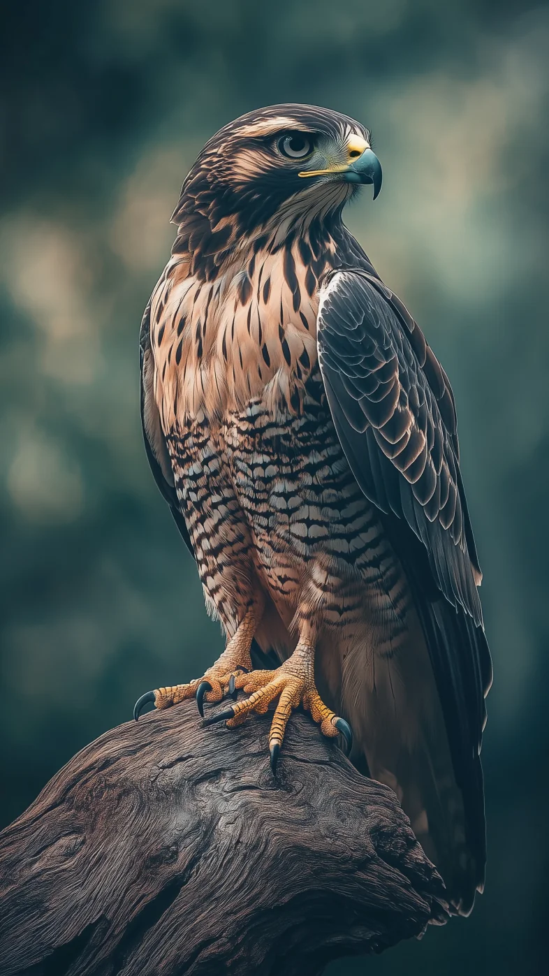 powerful hawk wallpaper