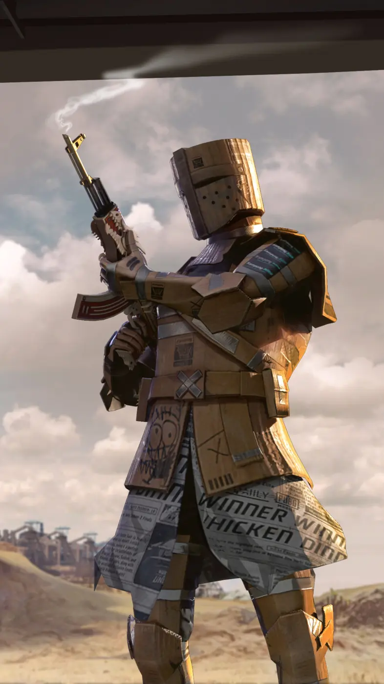 pubg cardboard warrior game wallpaper