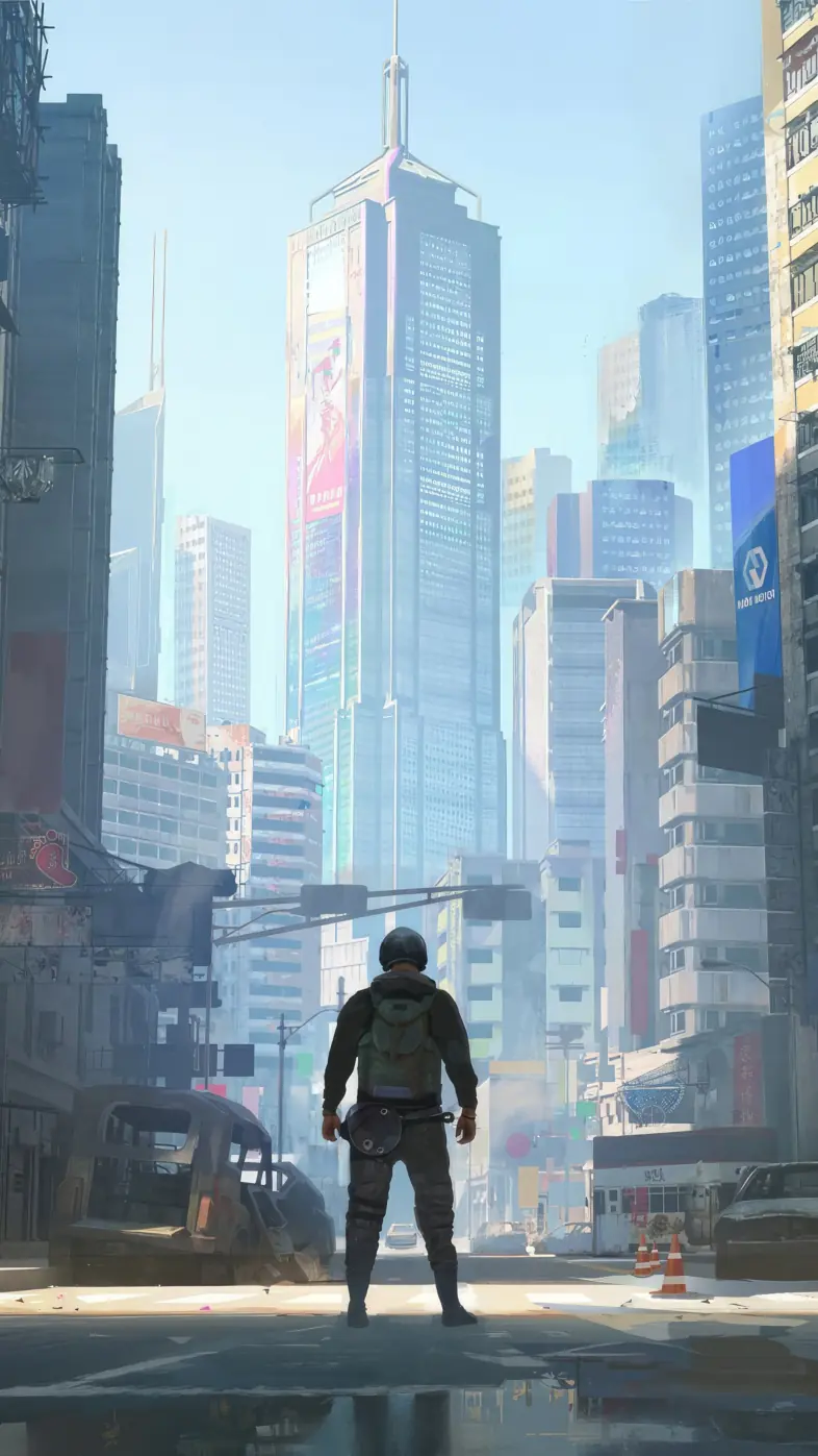 pubg game abandoned city wallpaper