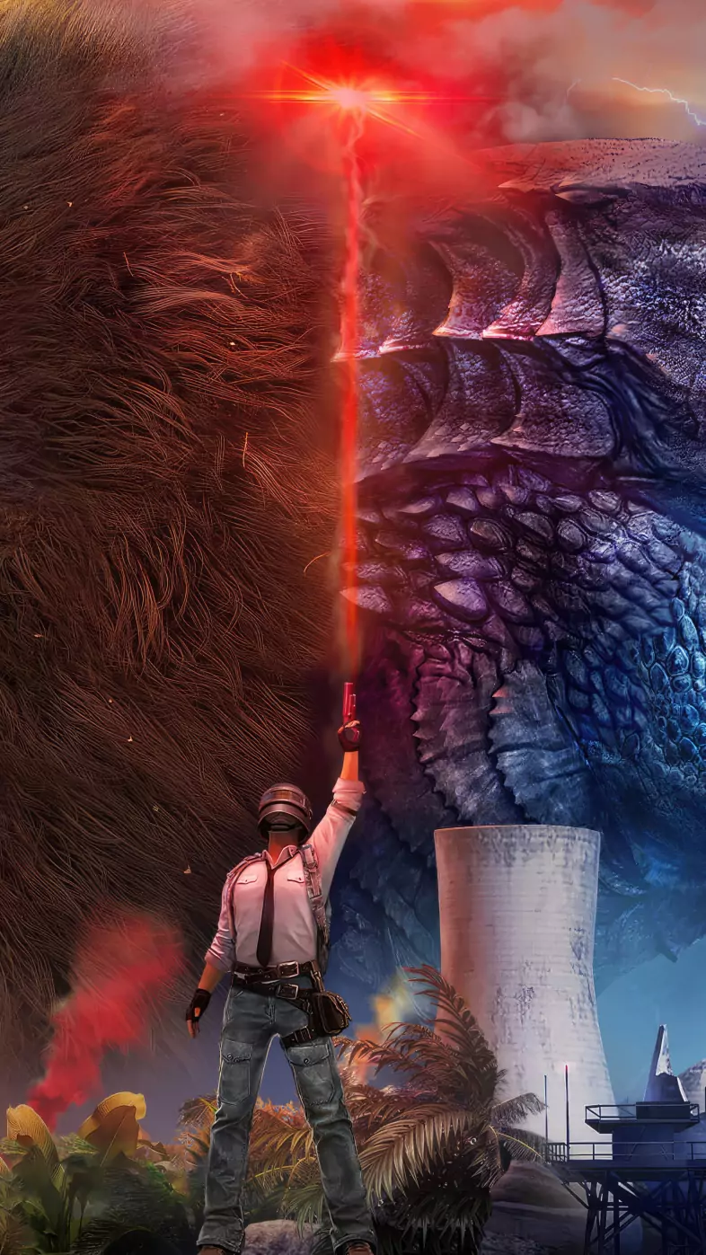 pubg godzilla vs kong  wallpaper
