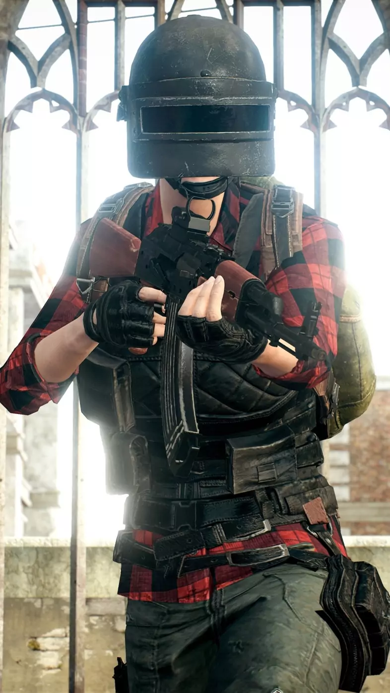 pubg helmet man wallpaper