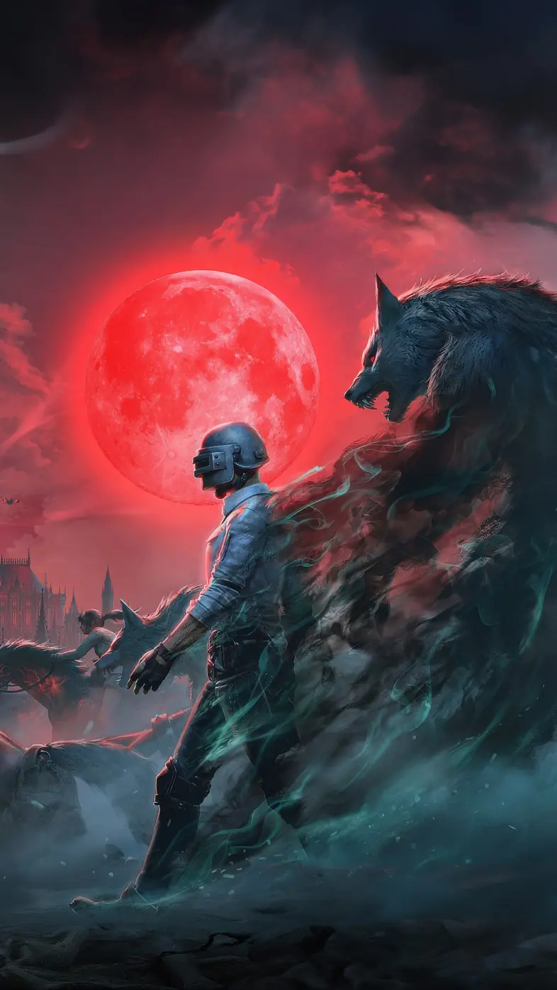 pubg mobile blood moon wallpaper