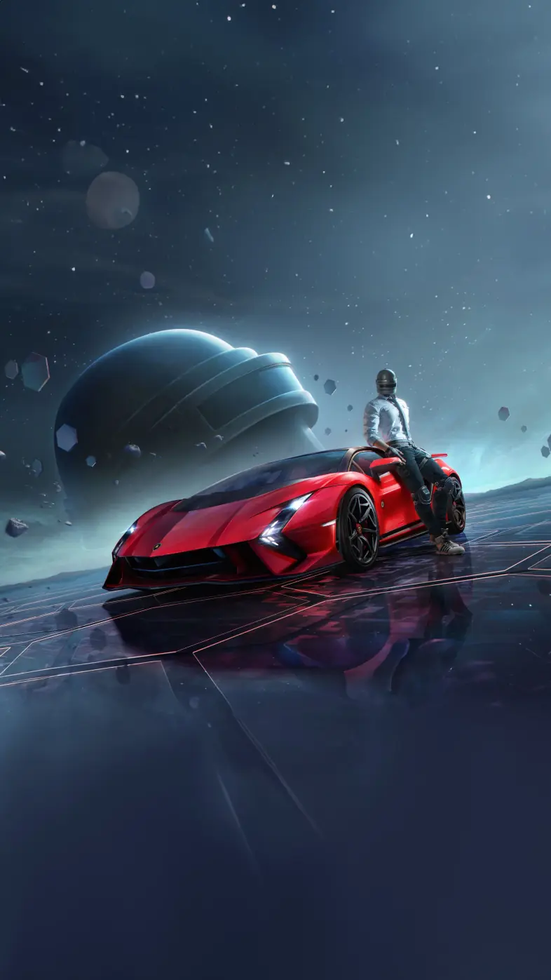 pubg mobile x lamborghini car wallpaper