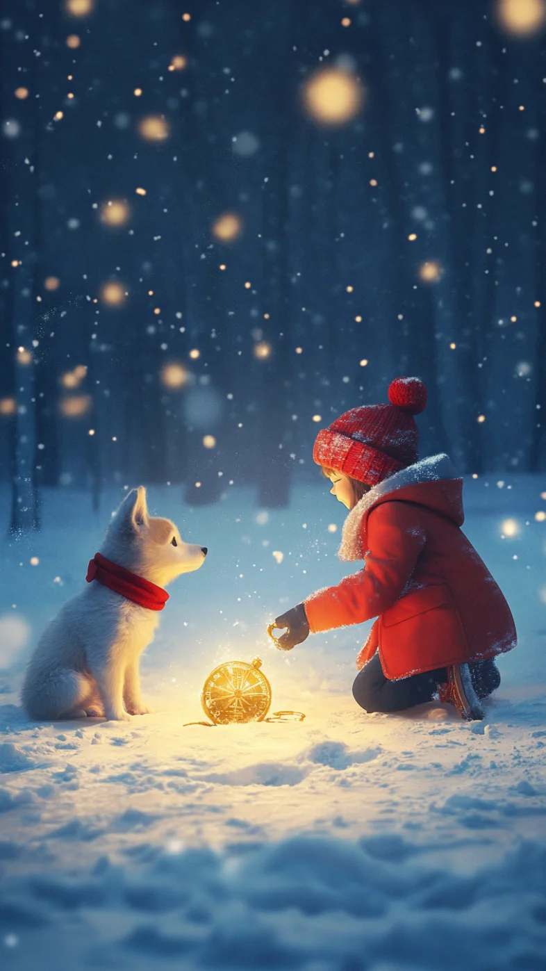 puppy with boy  wallpaper