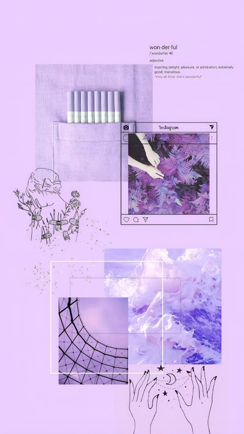 purple aesthetic wallpaper