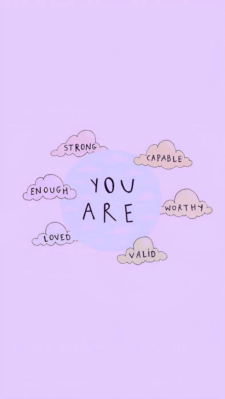 purple aesthetic words wallpaper