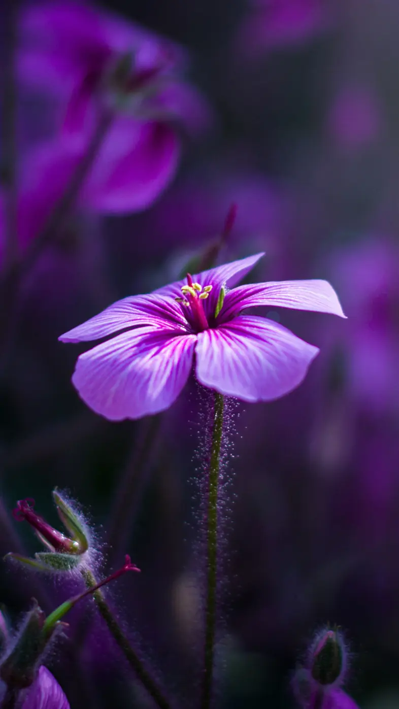 purple flowers wallpaper