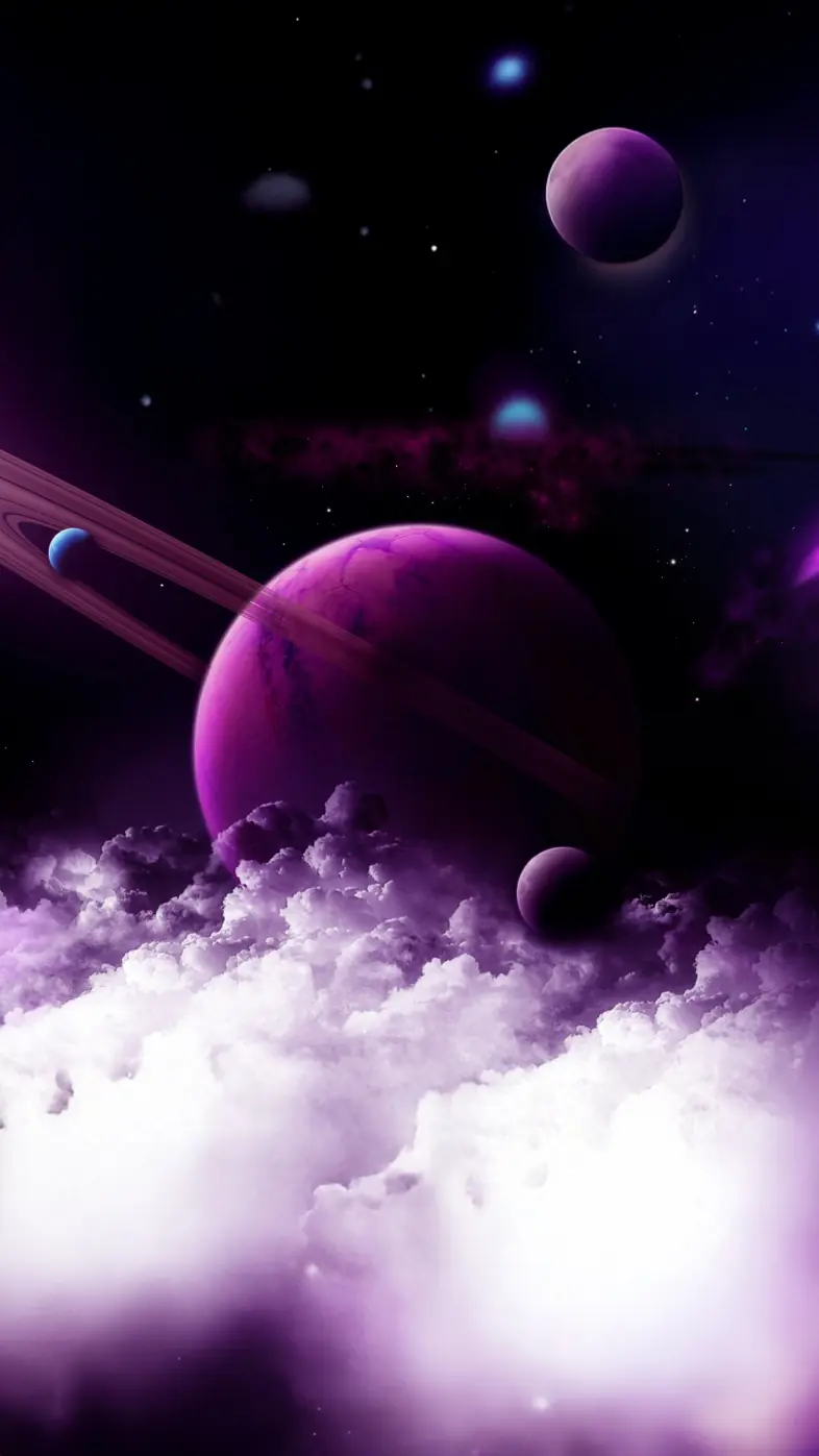 purple galaxy digital universe wallpaper