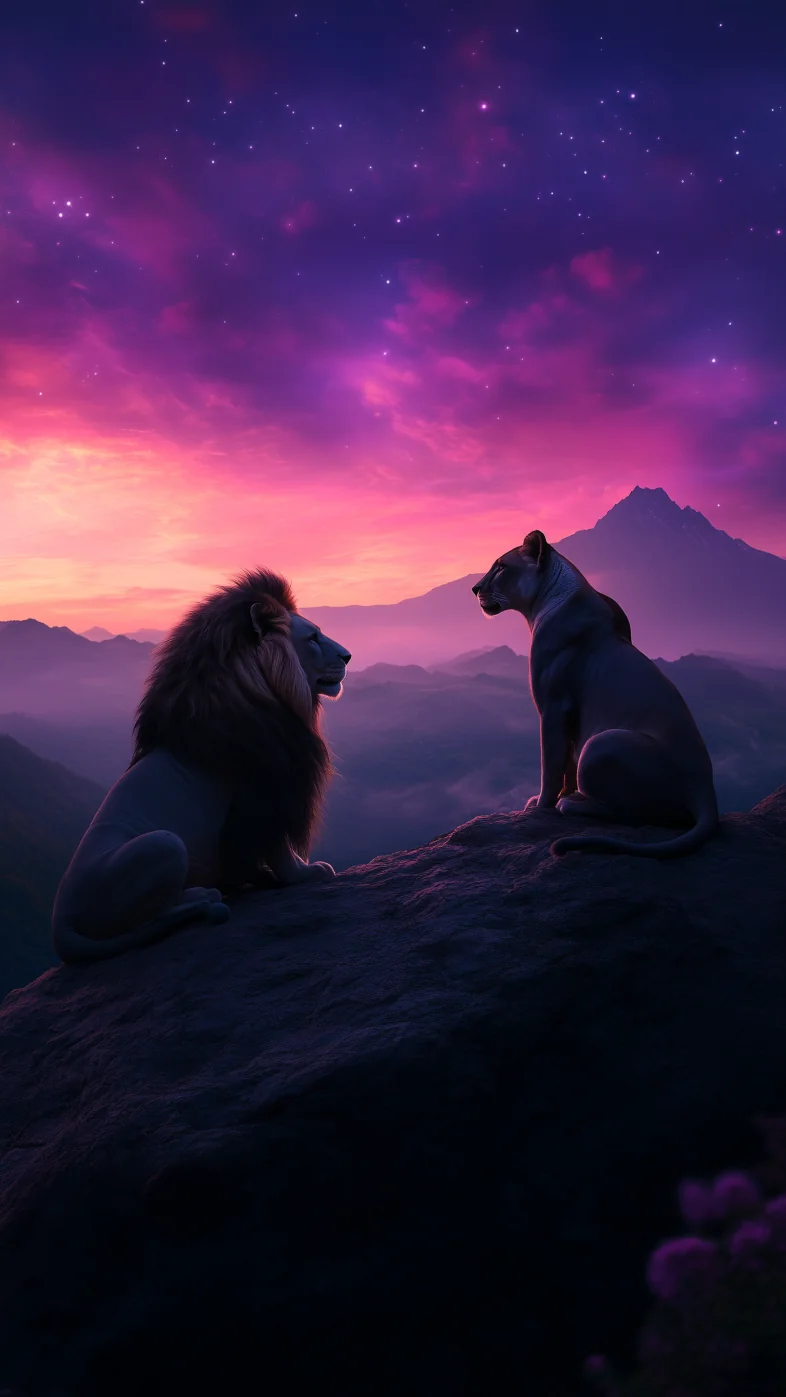 queen and lion wallpaper