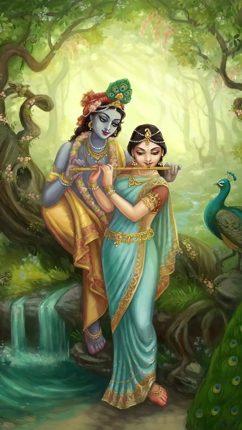 radha krishna wallpaper
