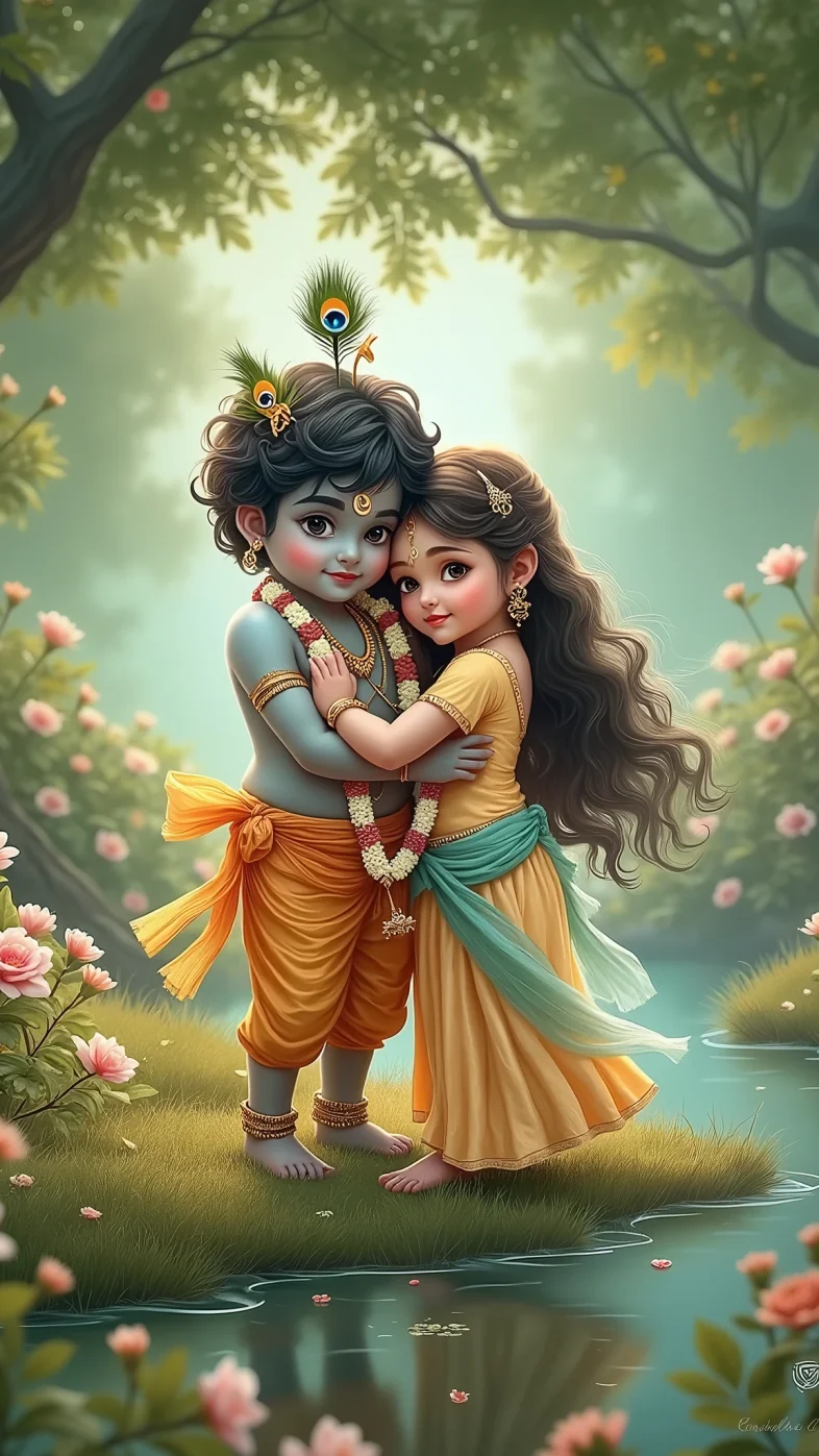 radha krishna wallpaper