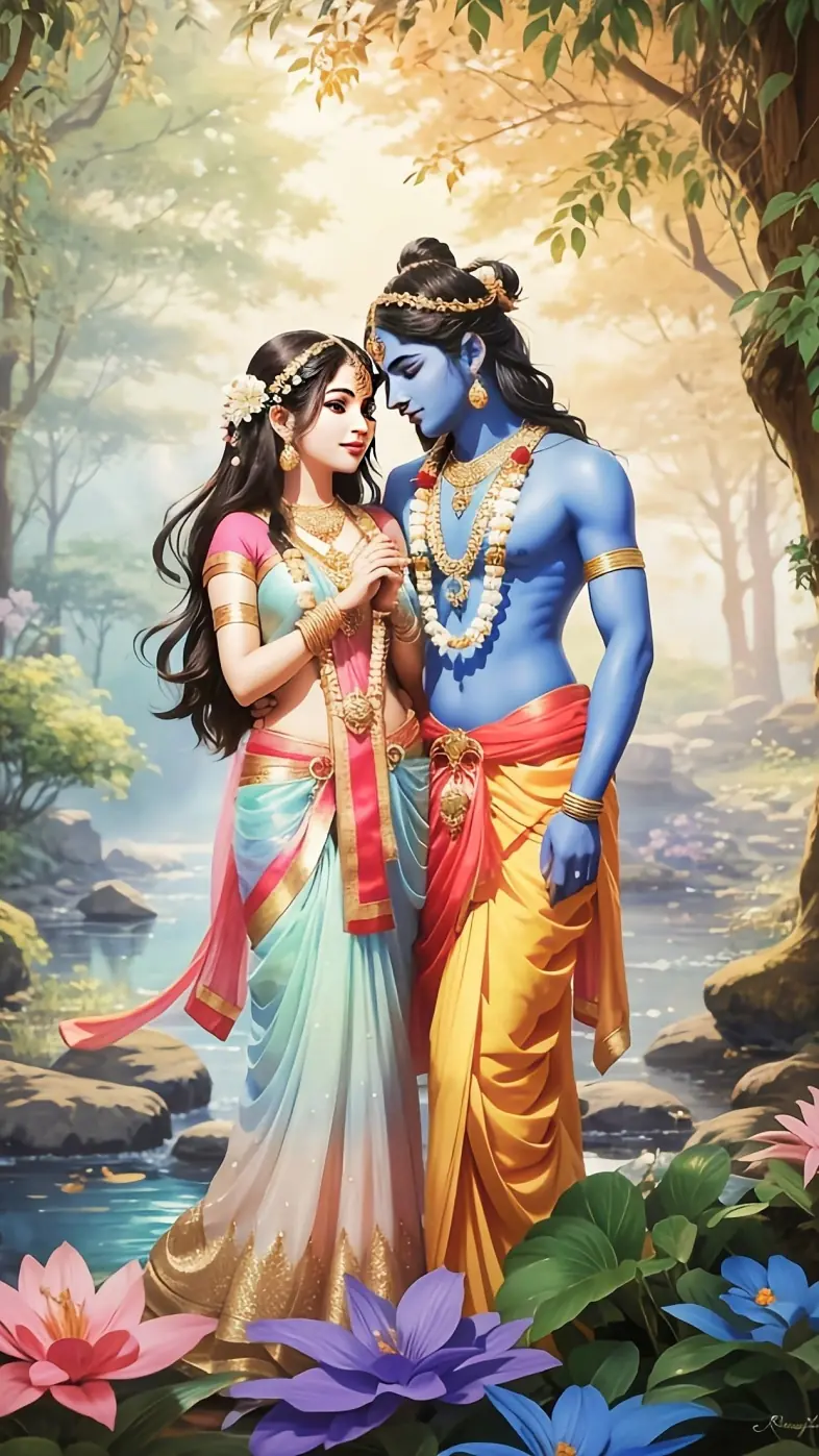 radha krishna wallpaper
