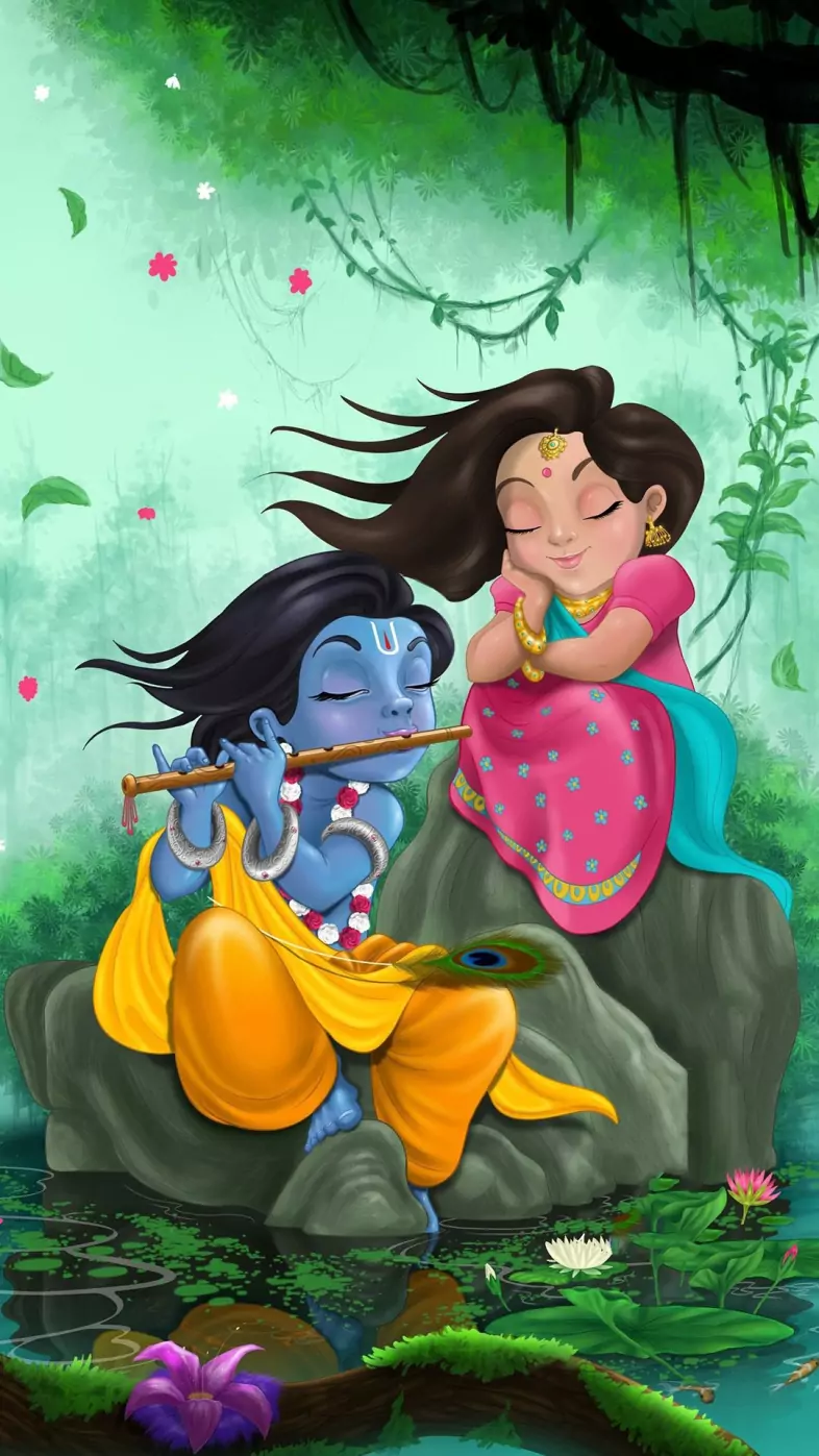 radha krishna wallpaper