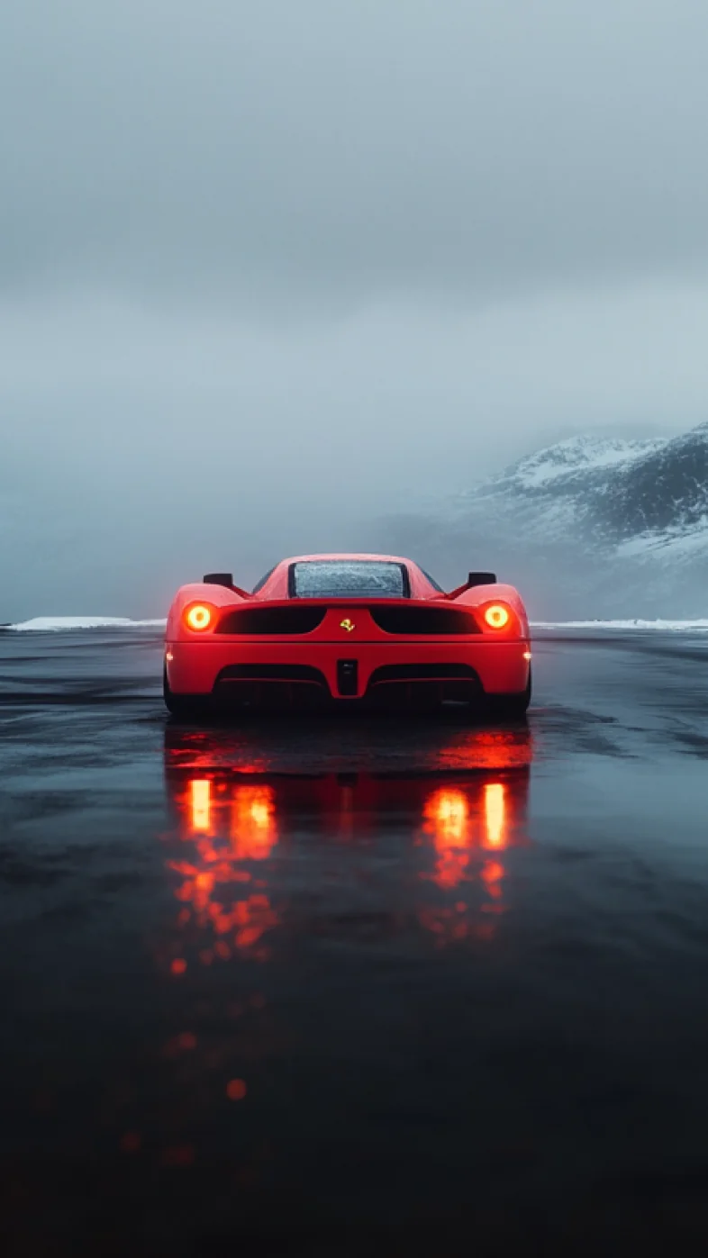 red Ferrari car wallpaper
