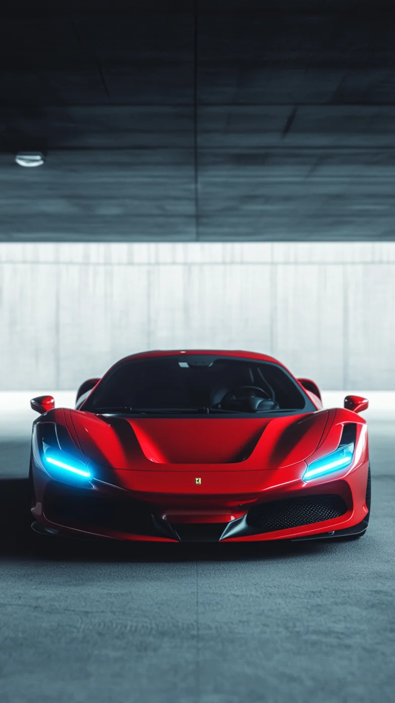 red Ferrari car wallpaper