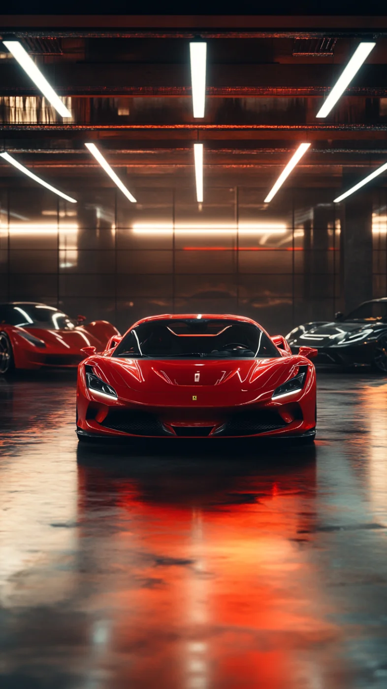 red Ferrari car wallpaper