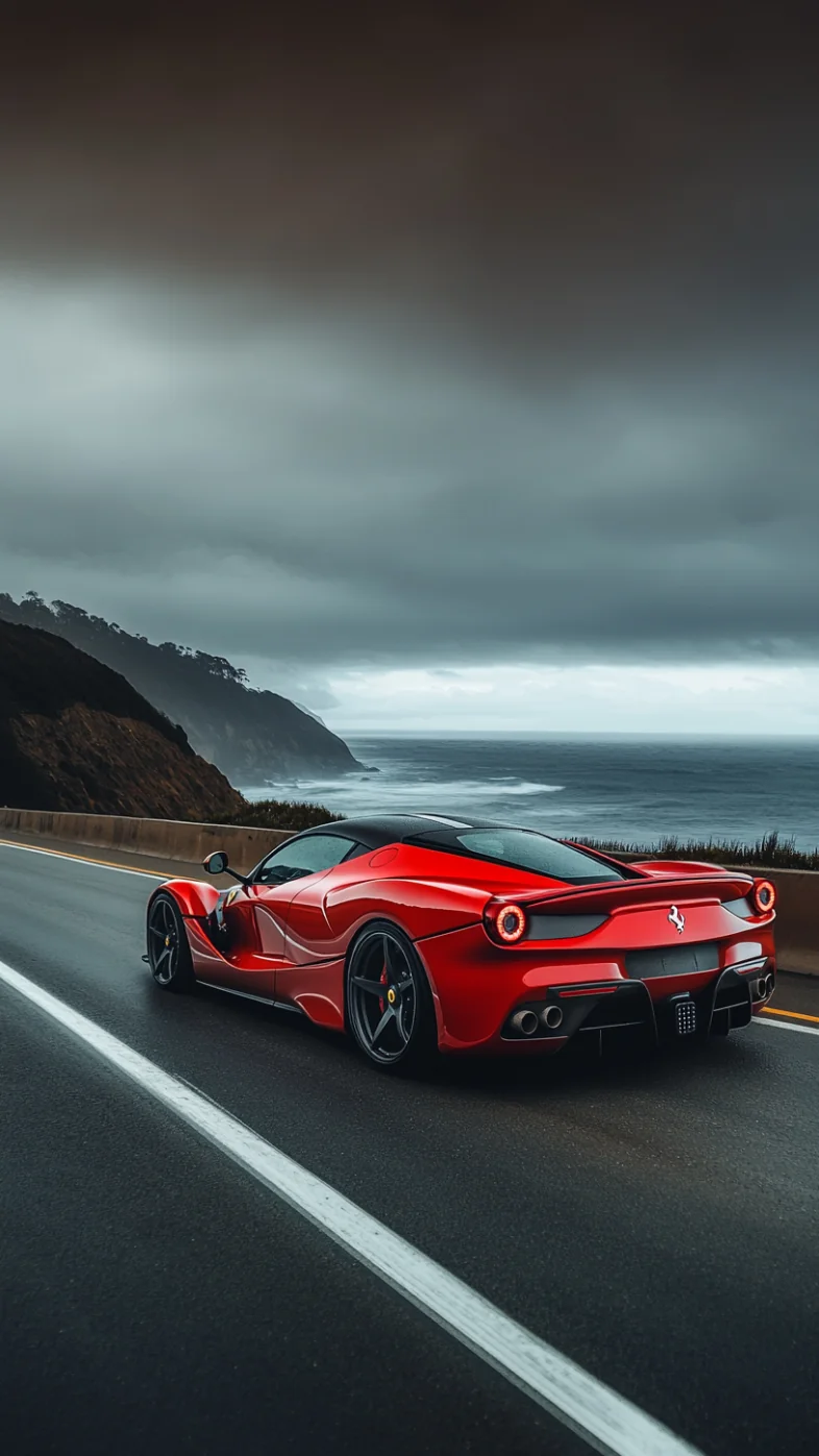 red Ferrari car wallpaper