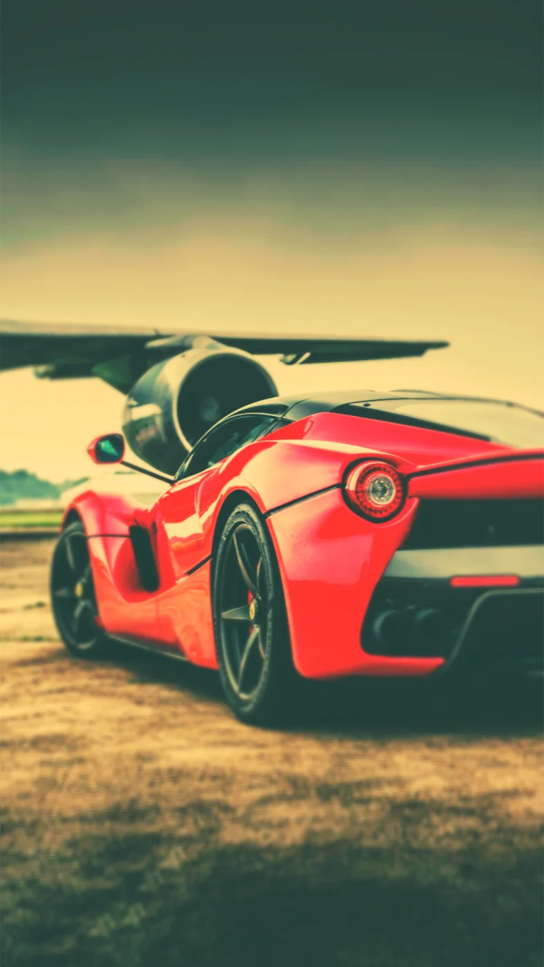 red Ferrari car wallpaper