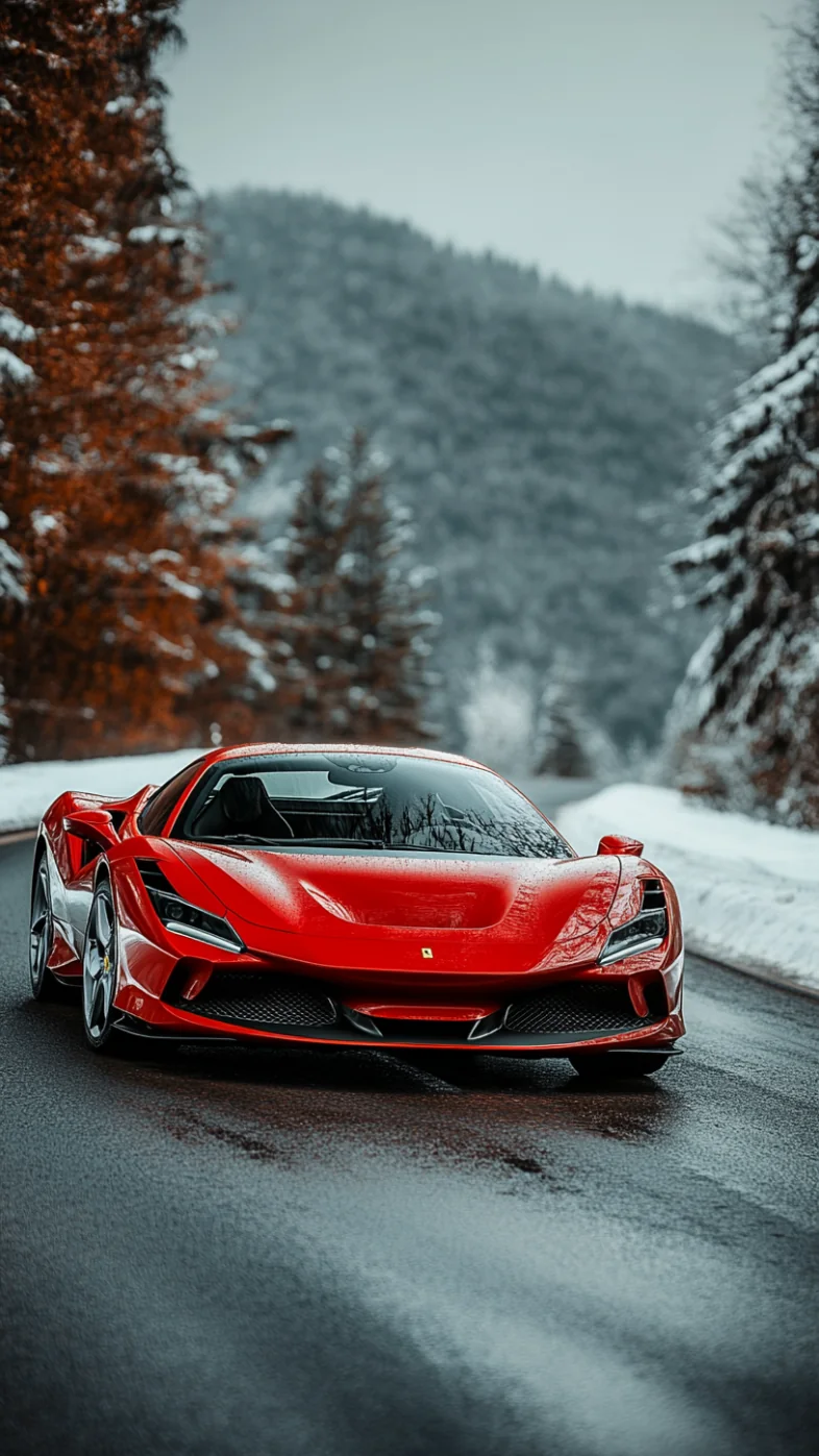 red Ferrari car wallpaper