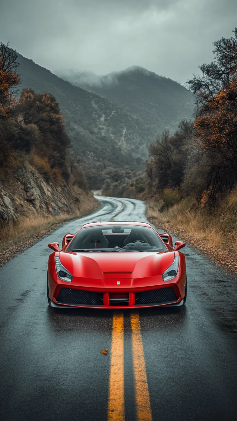 red Ferrari car wallpaper