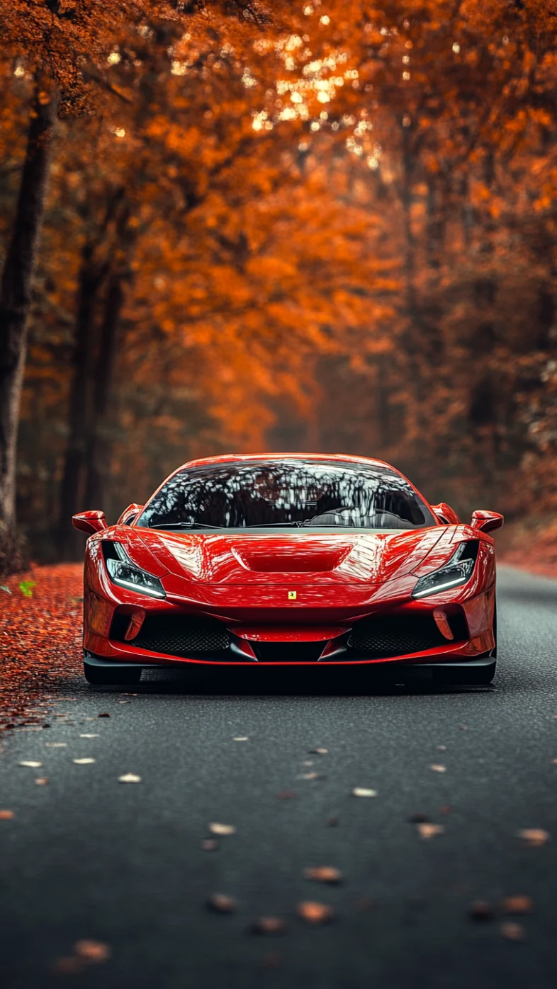 red Ferrari car wallpaper