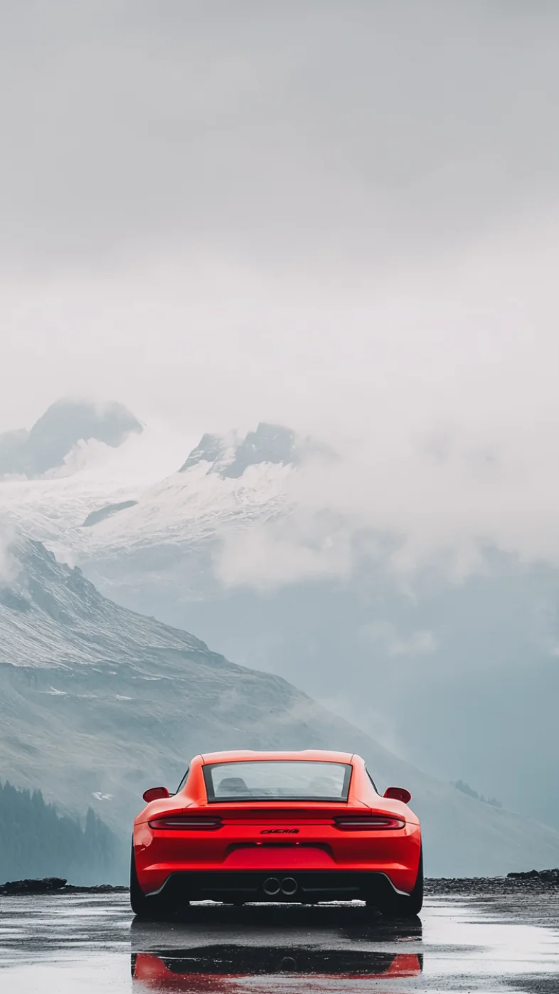 red chaos car wallpaper