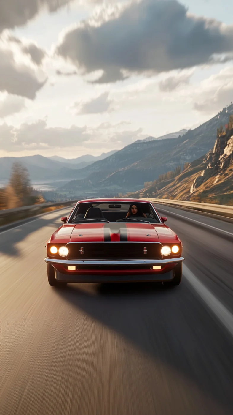 red ford mustang car wallpaper