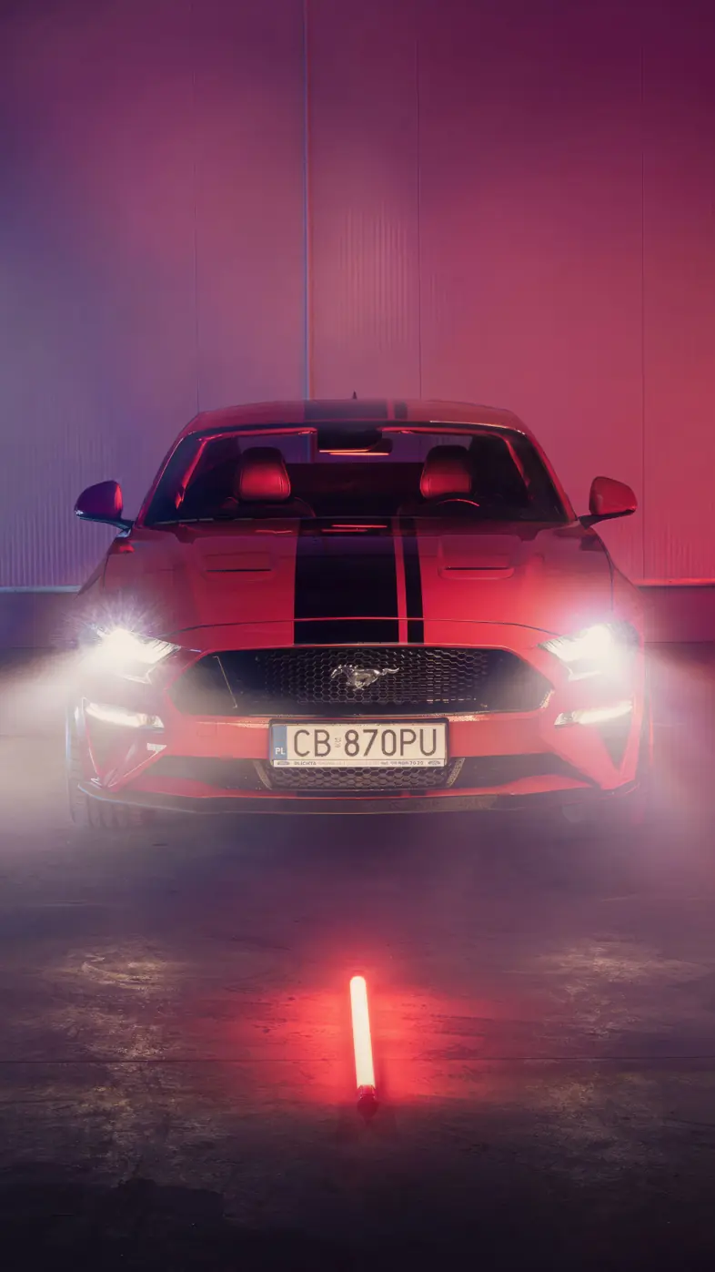 red ford mustang car wallpaper