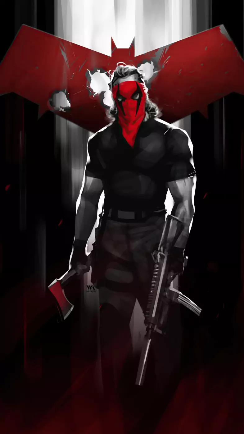red hood vs grifter blood money wallpaper