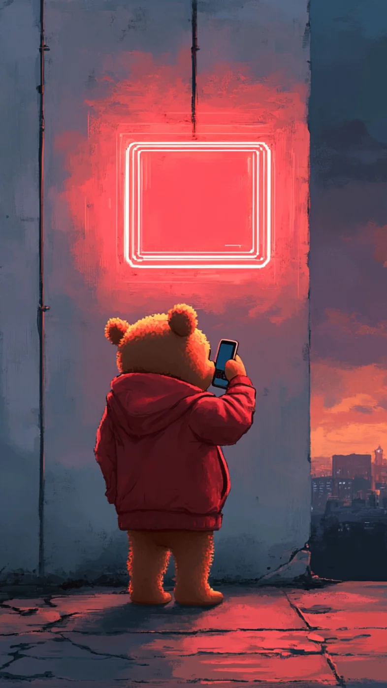 red hoodie teddy wallpaper