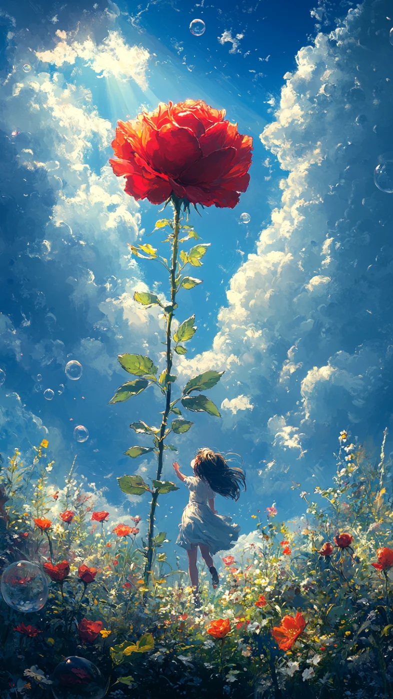 red rose art wallpaper