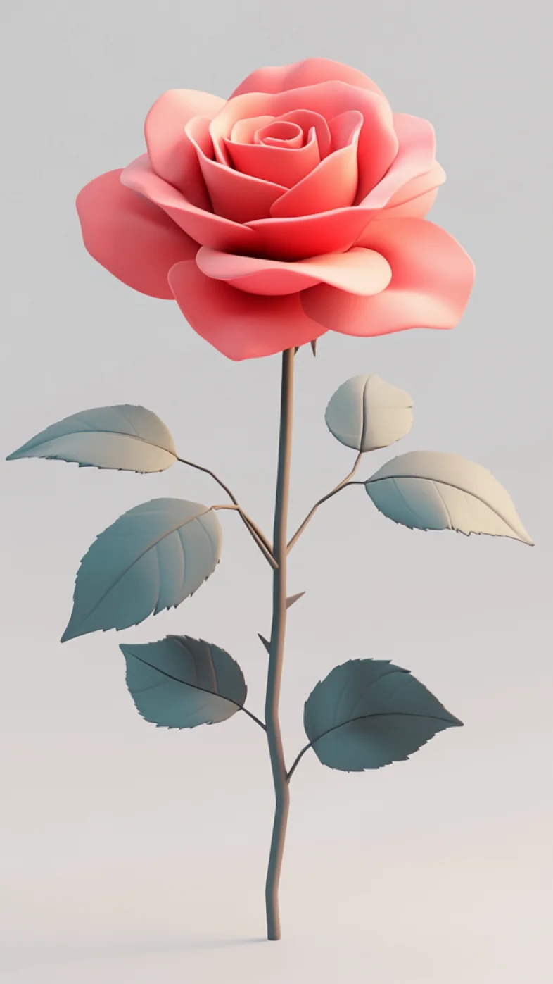 red rose budding wallpaper
