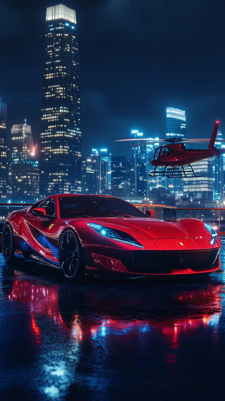 red sports car wallpaper