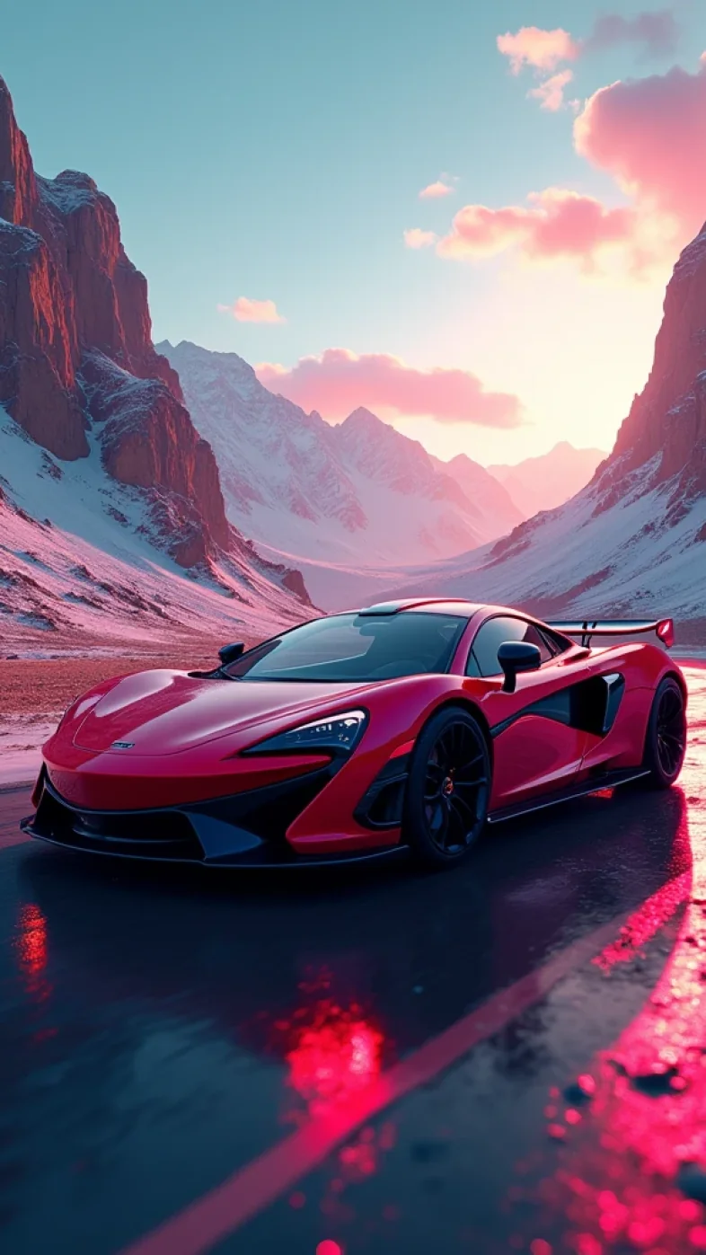 red sports car wallpaper