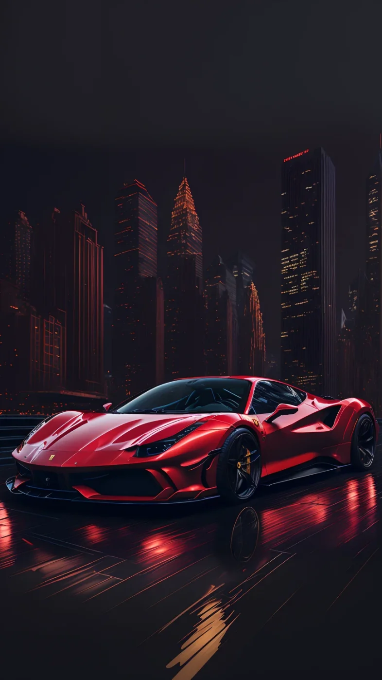 red super car wallpaper