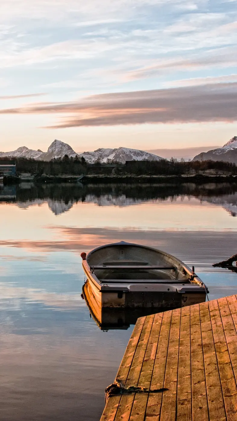 reflection vesterlen lofoten cloud water wallpaper