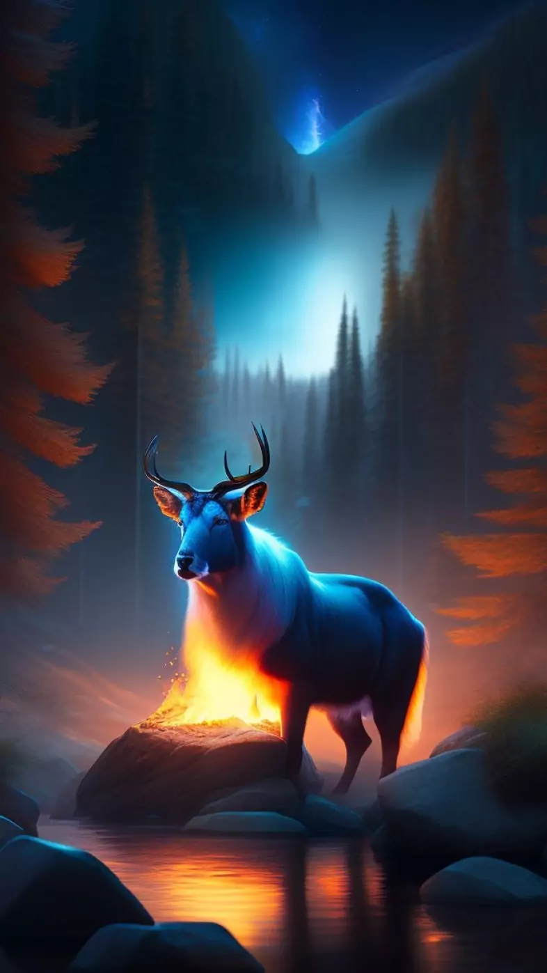 reindeer wallpaper