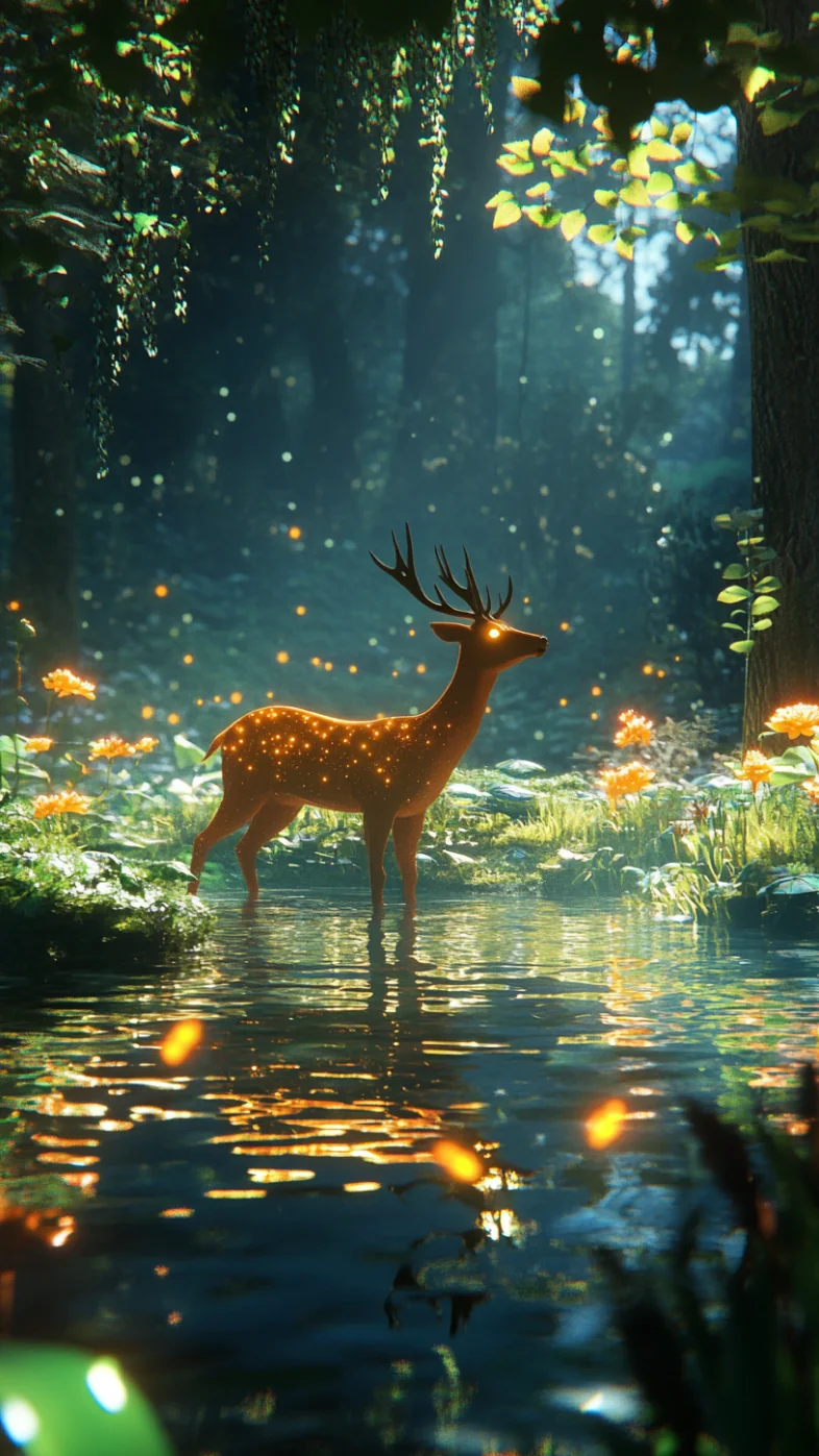 reindeer wallpaper
