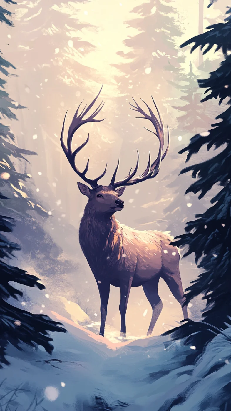 reindeer wallpaper