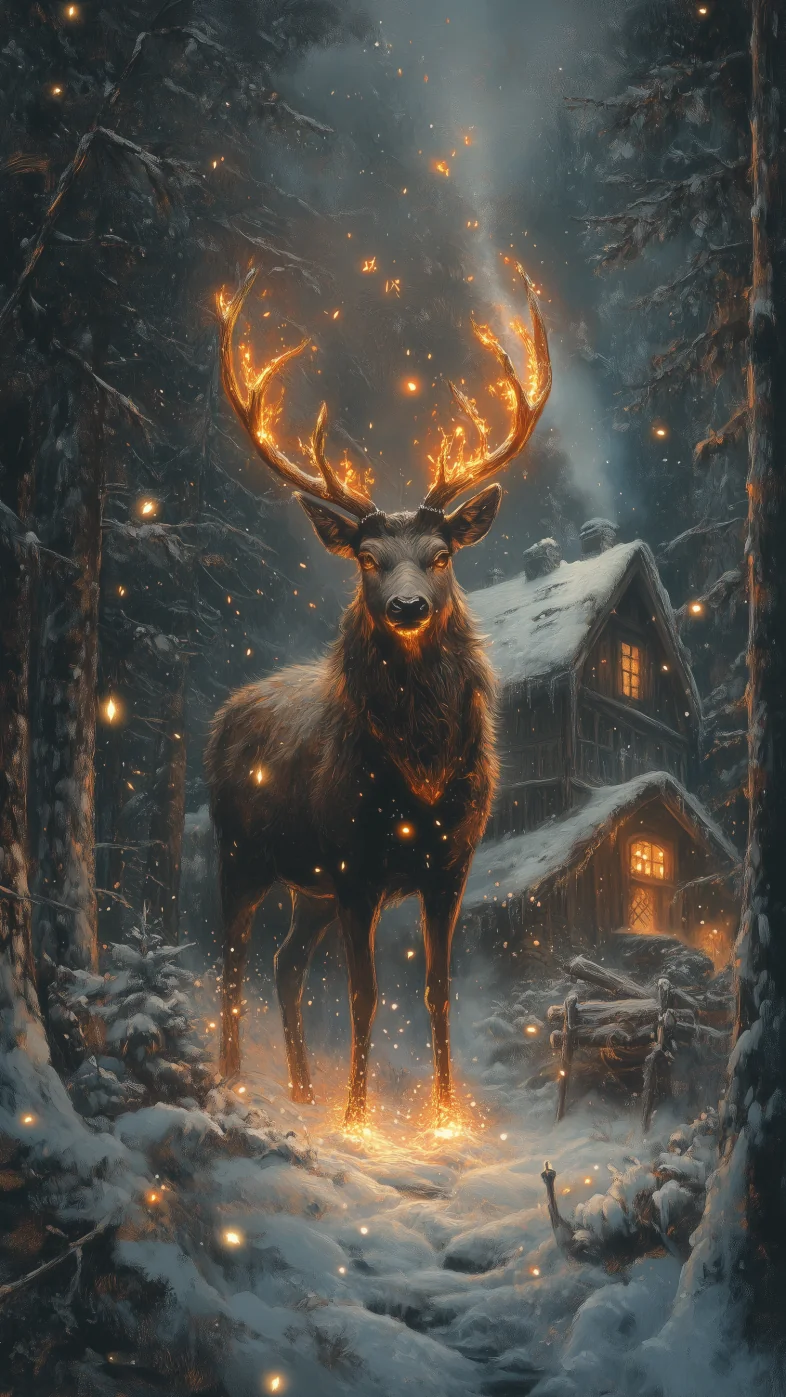 reindeer wallpaper