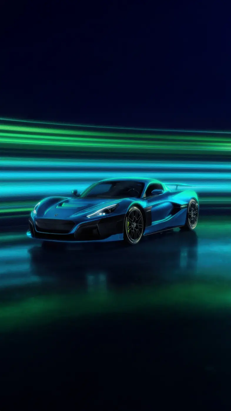 rimac nevera speed car wallpaper