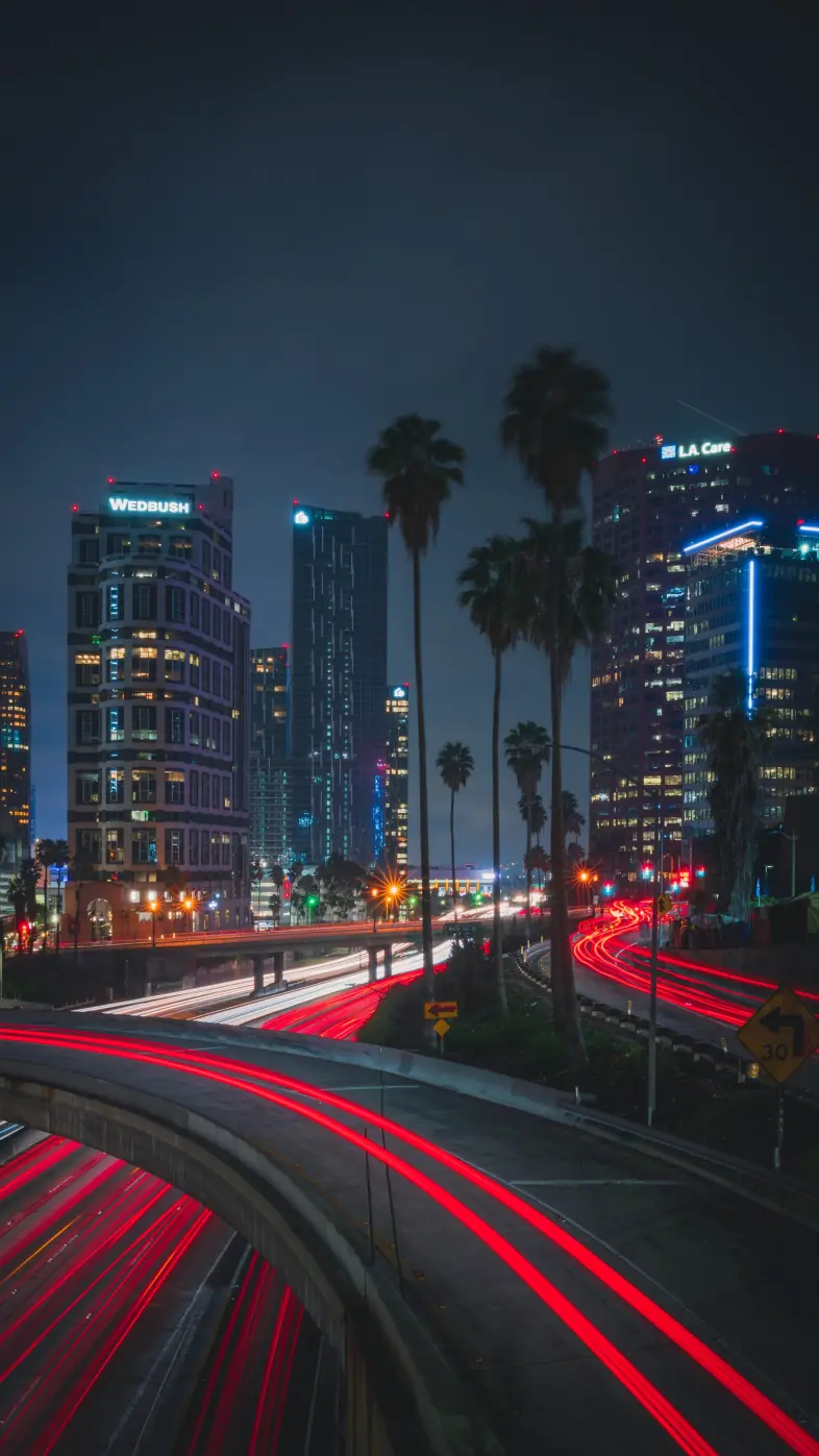 road timelapse night wallpaper