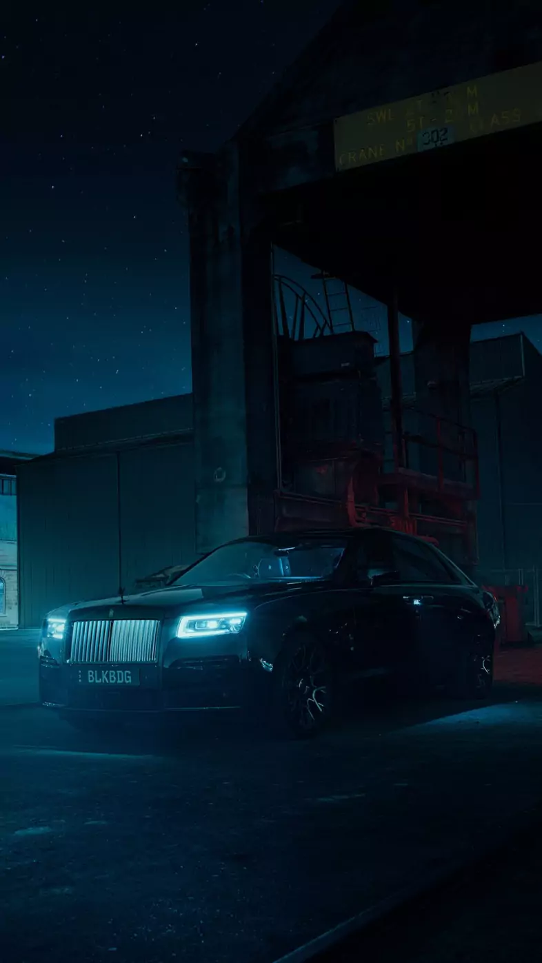 rolls royce black badge ghost car wallpaper