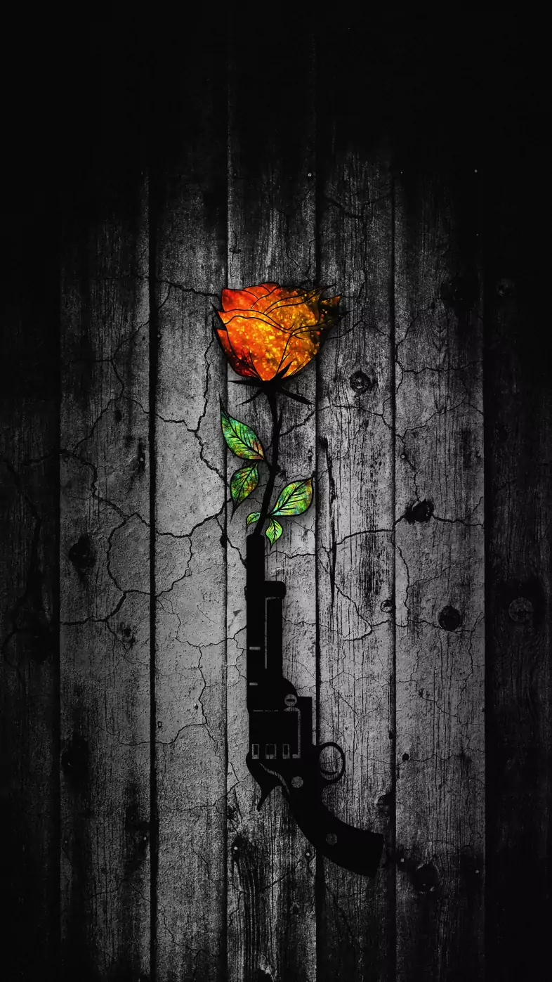 rose flower gun boards old art wallpaper
