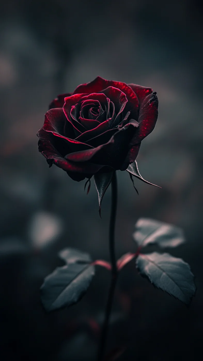 rose with black petals wallpaper