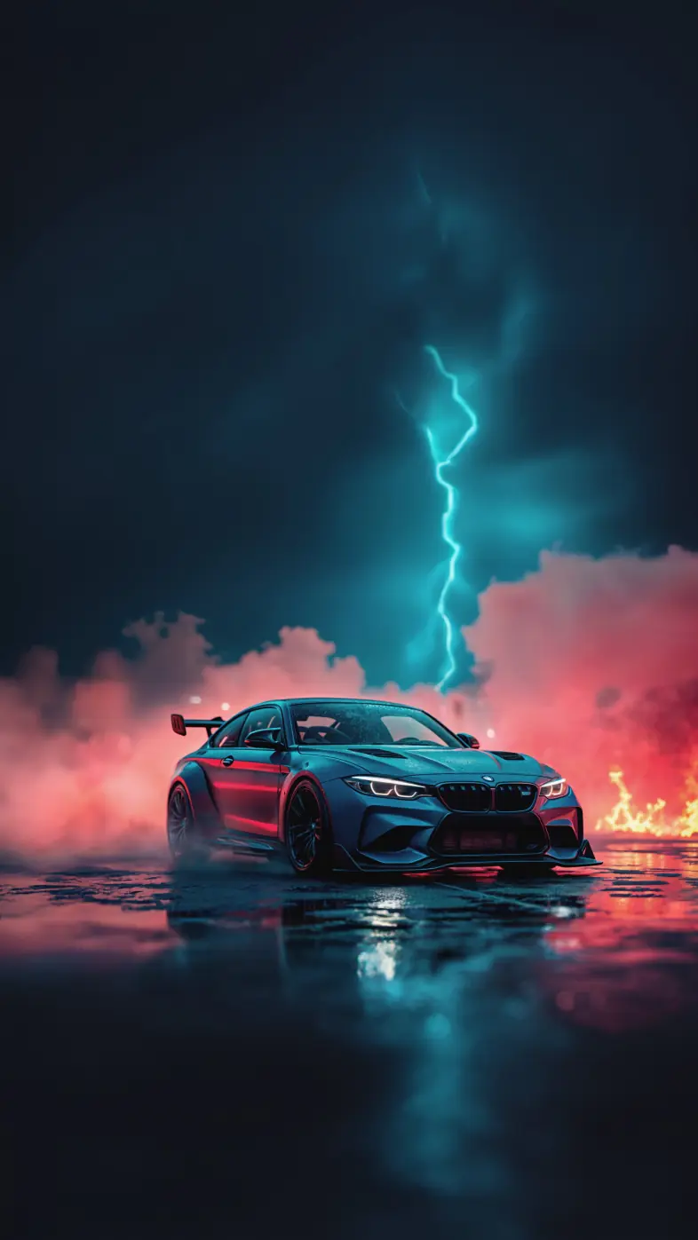 royal blue bmw m4 car wallpaper